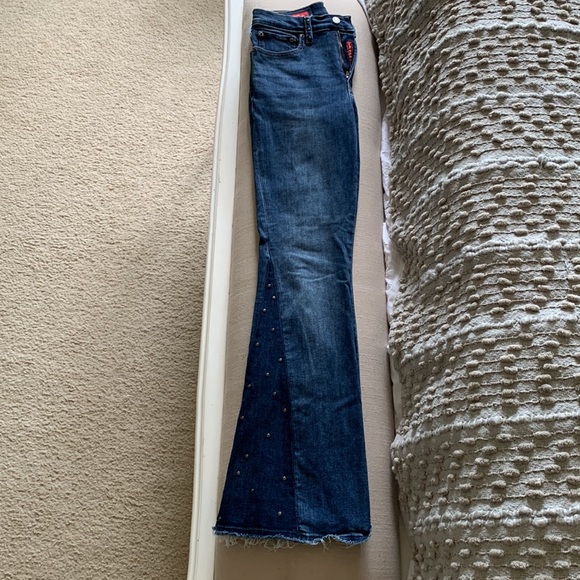 Lucky Brand (studded)Stevie High Rise Flare 4/27R - Picture 2 of 10